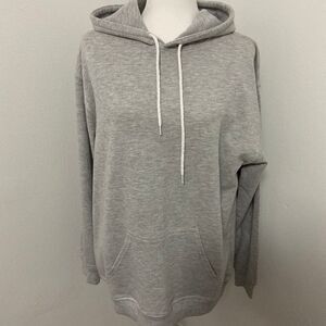 Forever 21 Gray Longline Sweatshirt Hoodie